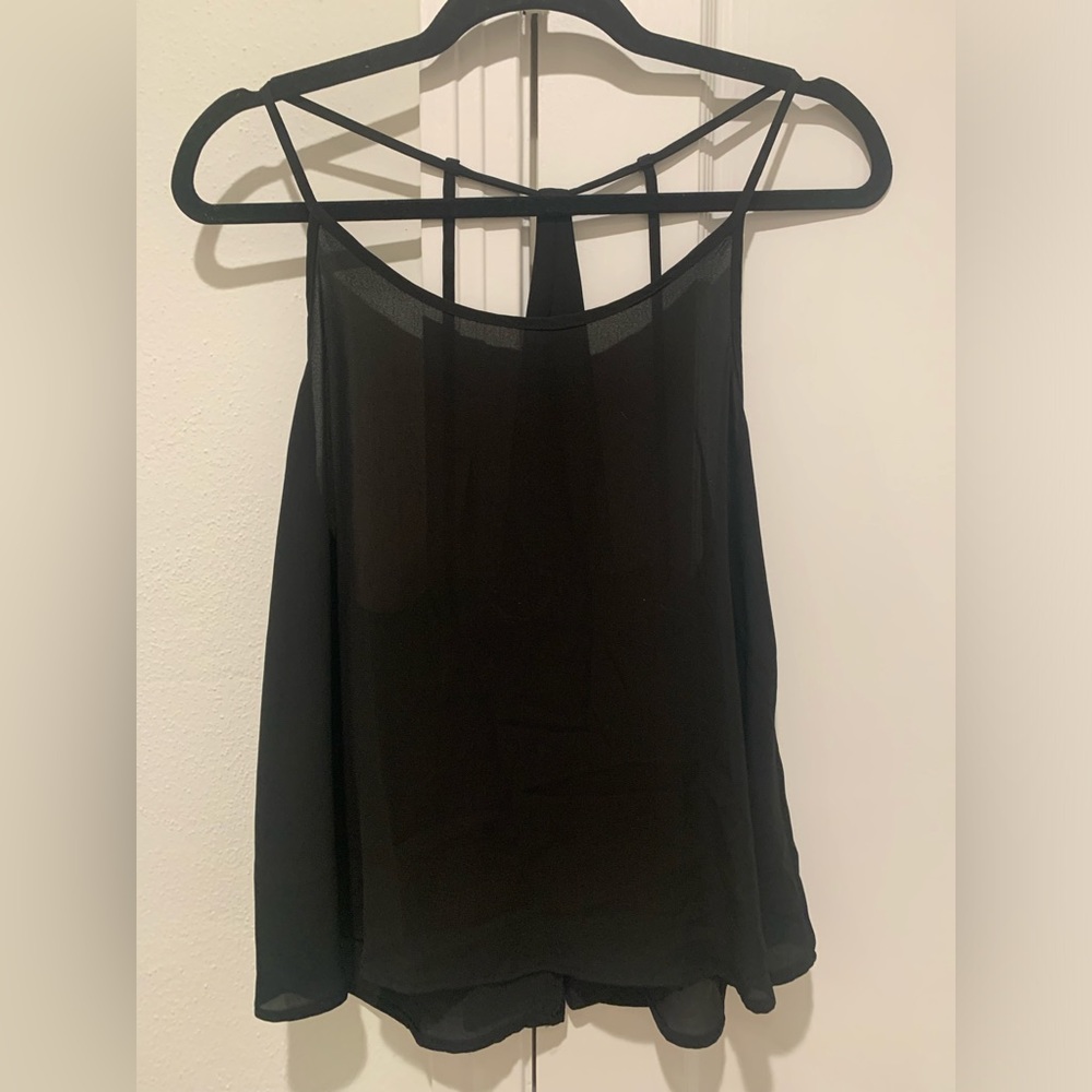 Black San Joy Tank Top Blouse